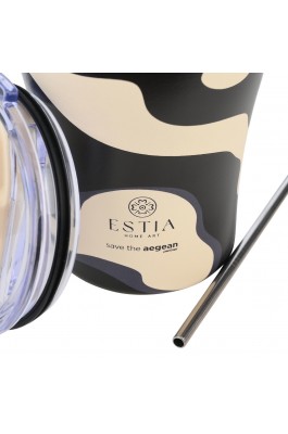 Estia Θερμός Coffee Mug Save The Aegean 350ml Bold Drift (0131794)
