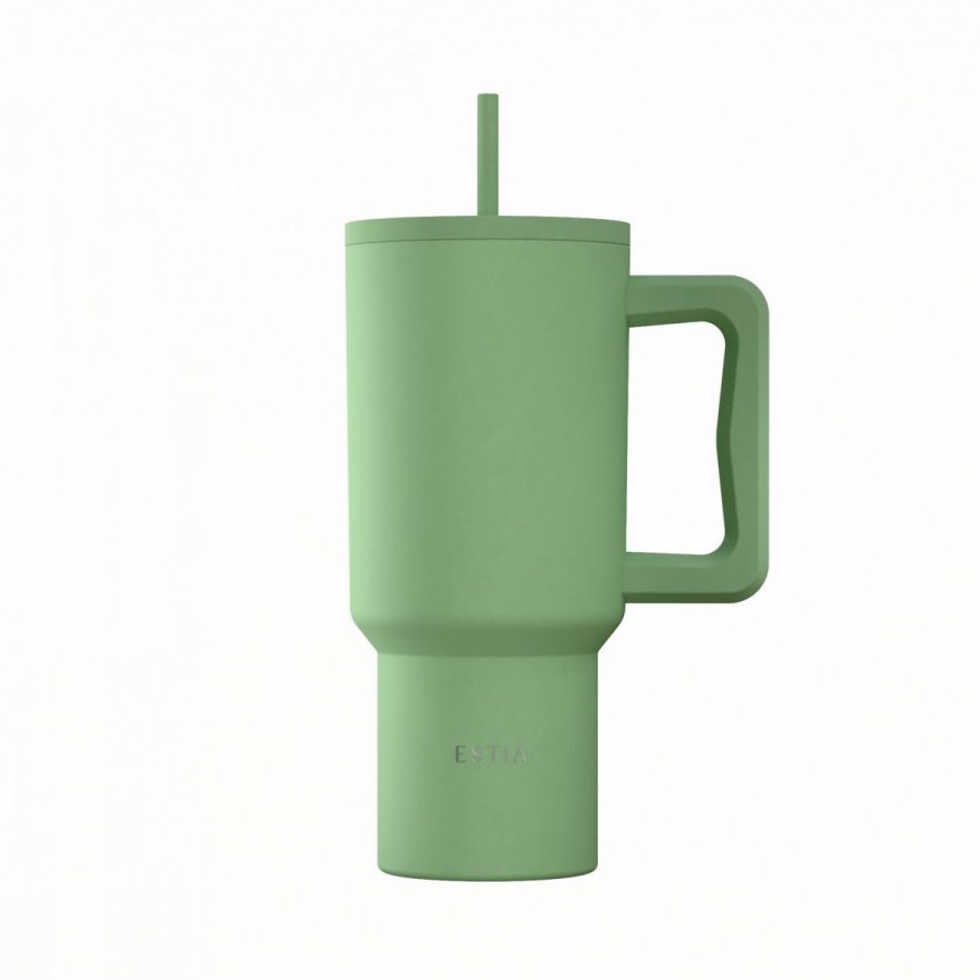 Estia Θερμός Straw Tumbler XL Save The Aegean 900ml Pine (0141502) Estia Θερμός Straw Tumbler XL Save The Aegean 900ml Pine (0141502)