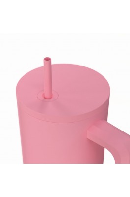 Estia Θερμός Straw Tumbler XL Save The Aegean 900ml Rose (0141526)