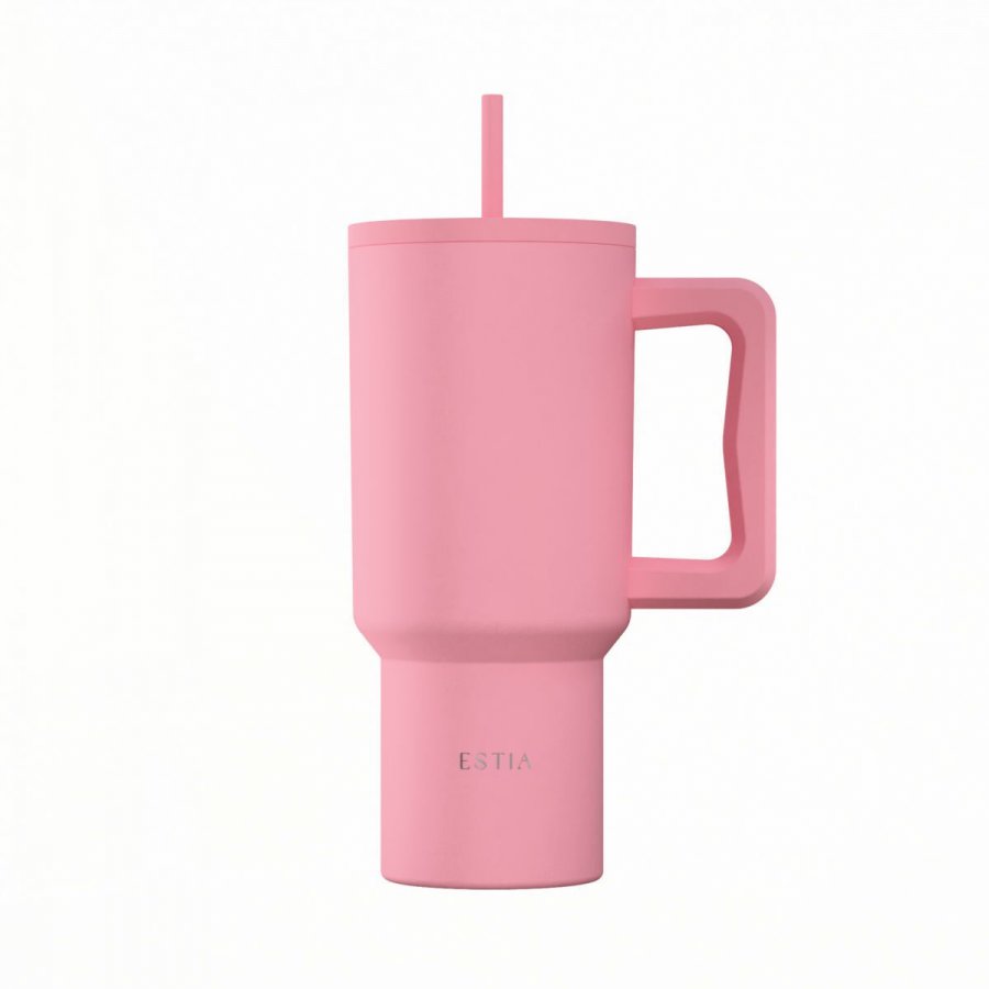 Estia Θερμός Straw Tumbler XL Save The Aegean 900ml Rose (0141526) Estia Θερμός Straw Tumbler XL Save The Aegean 900ml Rose (0141526)