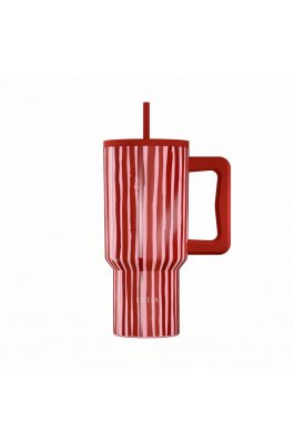 Estia Θερμός Straw Tumbler XL Save The Aegean 900ml Viva Stripes (0141564)