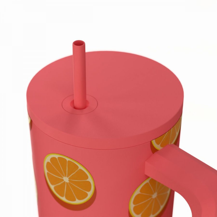 Estia Θερμός Straw Tumbler XL Save The Aegean 900ml Orange Pop (0141595) Estia Θερμός Straw Tumbler XL Save The Aegean 900ml Orange Pop (0141595)