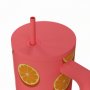 Estia Θερμός Straw Tumbler XL Save The Aegean 900ml Orange Pop (0141595) Estia Θερμός Straw Tumbler XL Save The Aegean 900ml Orange Pop (0141595)