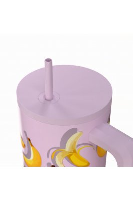 Estia Θερμός Straw Tumbler XL Save The Aegean 900ml Banana Mood (0141601) Estia Θερμός Straw Tumbler XL Save The Aegean 900ml Banana Mood (0141601)