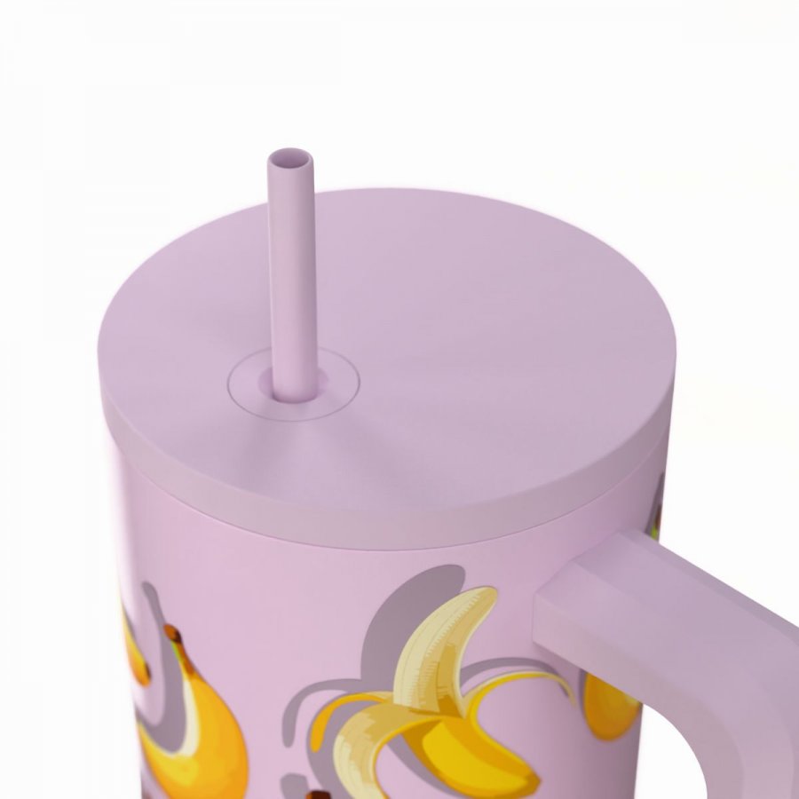 Estia Θερμός Straw Tumbler XL Save The Aegean 900ml Banana Mood (0141601) Estia Θερμός Straw Tumbler XL Save The Aegean 900ml Banana Mood (0141601)