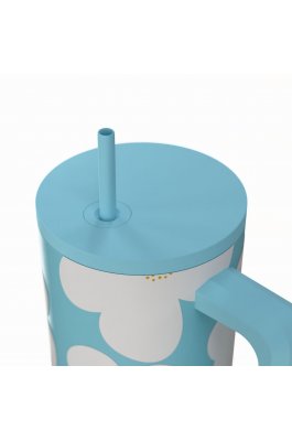 Estia Θερμός Straw Tumbler XL Save The Aegean 900ml Blue Daisy (0141618) Estia Θερμός Straw Tumbler XL Save The Aegean 900ml Blue Daisy (0141618)