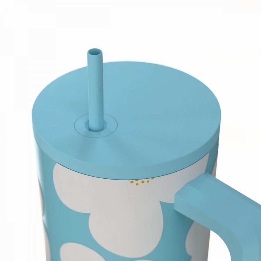 Estia Θερμός Straw Tumbler XL Save The Aegean 900ml Blue Daisy (0141618) Estia Θερμός Straw Tumbler XL Save The Aegean 900ml Blue Daisy (0141618)