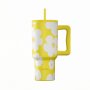 Estia Θερμός Straw Tumbler XL Save The Aegean 900ml Yellow Daisy (0141625) Estia Θερμός Straw Tumbler XL Save The Aegean 900ml Yellow Daisy (0141625)