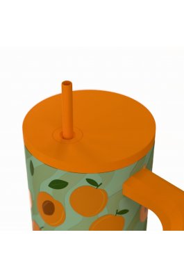 Estia Θερμός Straw Tumbler XL Save The Aegean 900ml Peach Garden (0141632) Estia Θερμός Straw Tumbler XL Save The Aegean 900ml Peach Garden (0141632)