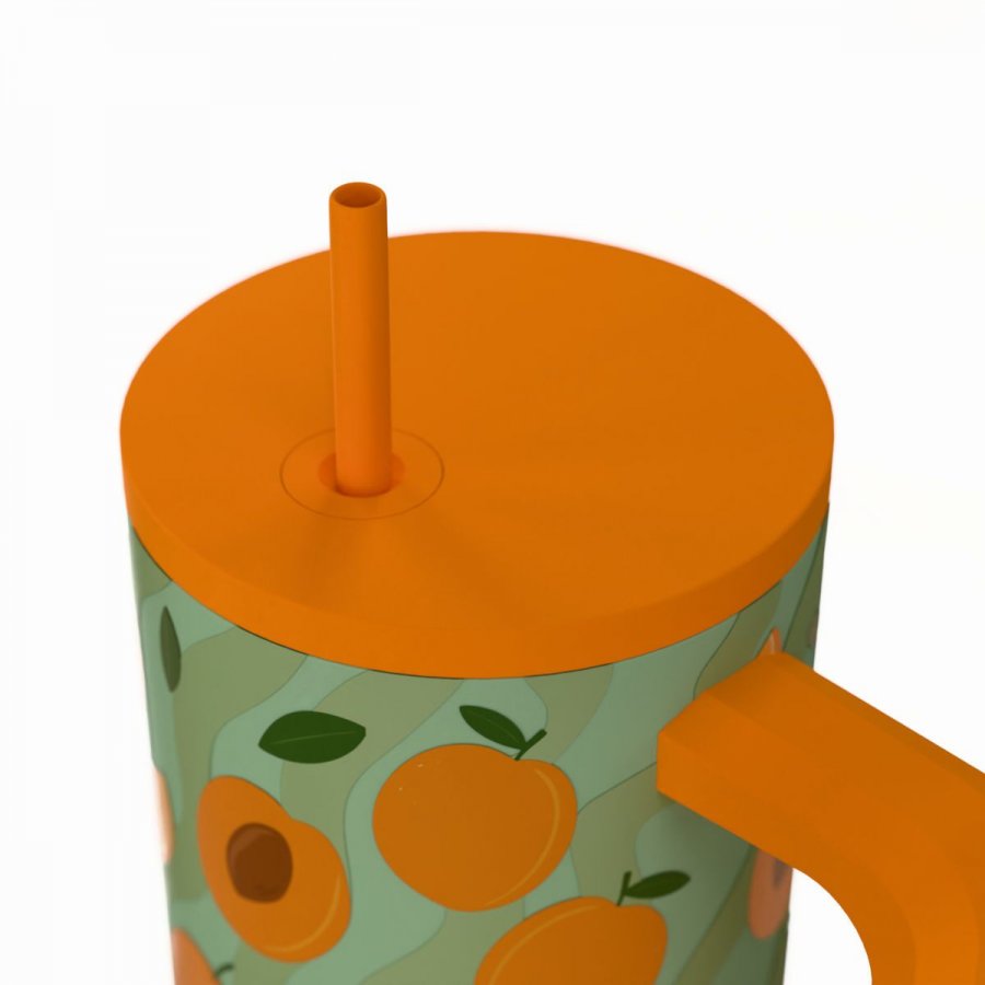Estia Θερμός Straw Tumbler XL Save The Aegean 900ml Peach Garden (0141632) Estia Θερμός Straw Tumbler XL Save The Aegean 900ml Peach Garden (0141632)