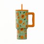 Estia Θερμός Straw Tumbler XL Save The Aegean 900ml Peach Garden (0141632) Estia Θερμός Straw Tumbler XL Save The Aegean 900ml Peach Garden (0141632)