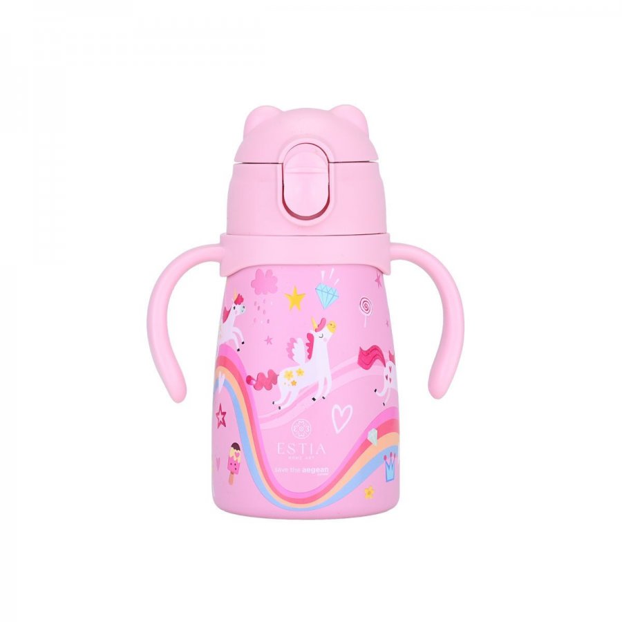 Estia θερμός Bubble Bottle Save The Aegean 300ml Rainbow Dreams με Καλαμάκι (0134221) Estia θερμός Bubble Bottle Save The Aegean 300ml Rainbow Dreams με Καλαμάκι (0134221)