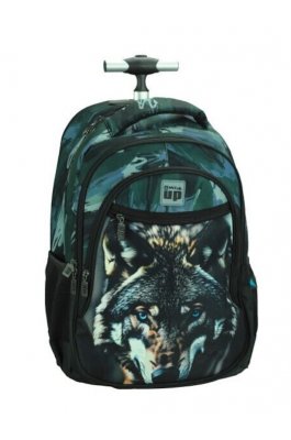 Back Me Up Blue Eye Wolf Σχολική Τσάντα Τρόλεϊ Δημοτικού (35733074)
