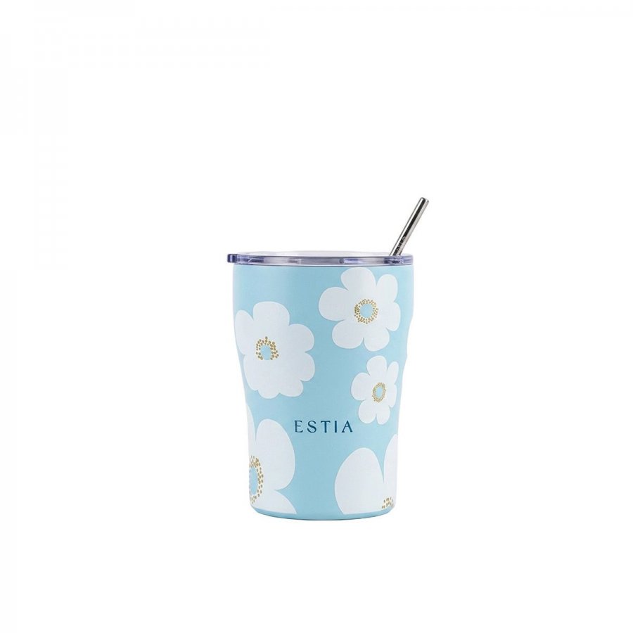 Estia Θερμός Coffee Mug Save The Aegean 350ml Blue Daisy (0149034) Estia Θερμός Coffee Mug Save The Aegean 350ml Blue Daisy (0149034)