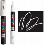 Uni-Ball Posca Μαρκαδόρος Σχεδίου Extra Fine 0.7mm Λευκό (PC1M)
