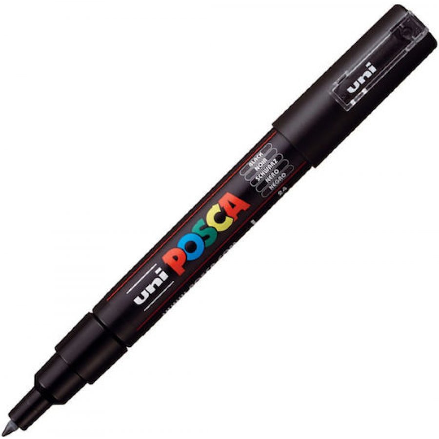 Uni-Ball Posca Μαρκαδόρος Σχεδίου Extra Fine 0.7mm Μαύροό (PC1M) Uni-Ball Posca Μαρκαδόρος Σχεδίου Extra Fine 0.7mm Μαύροό (PC1M)