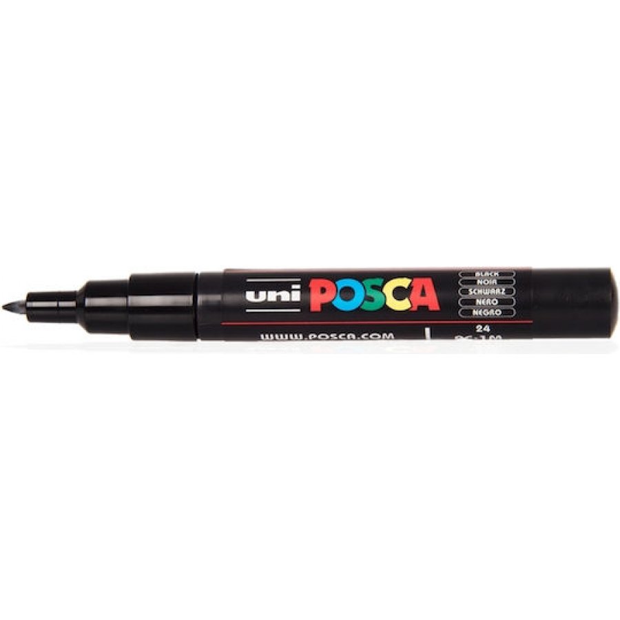 Uni-Ball Posca Μαρκαδόρος Σχεδίου Extra Fine 0.7mm Μαύροό (PC1M) Uni-Ball Posca Μαρκαδόρος Σχεδίου Extra Fine 0.7mm Μαύροό (PC1M)