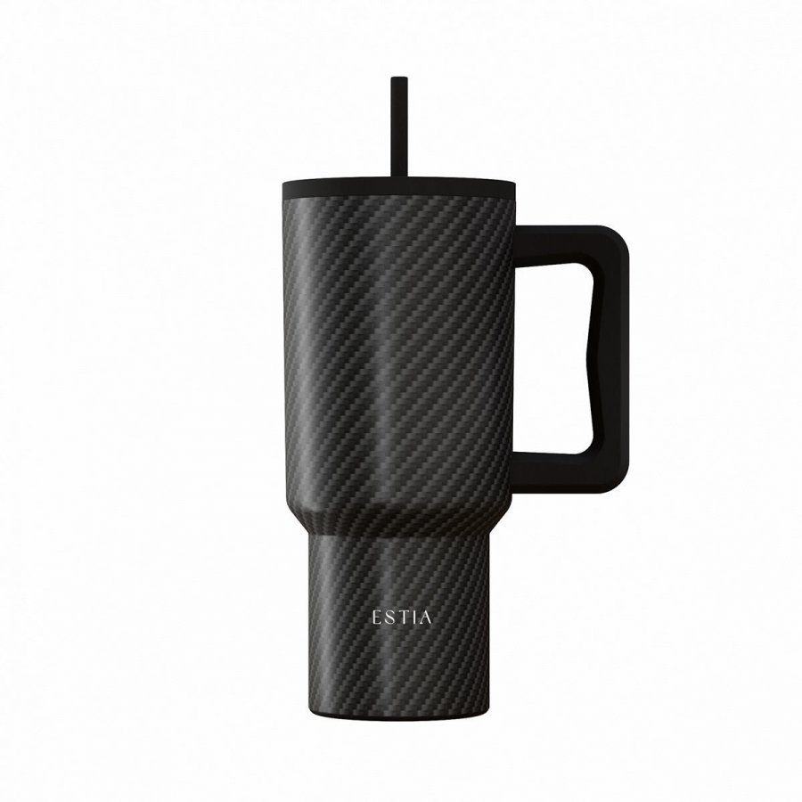 Estia Θερμός Straw Tumbler XL Save The Aegean 900ml Carbon Fibre (0146170) Estia Θερμός Straw Tumbler XL Save The Aegean 900ml Carbon Fibre (0146170)