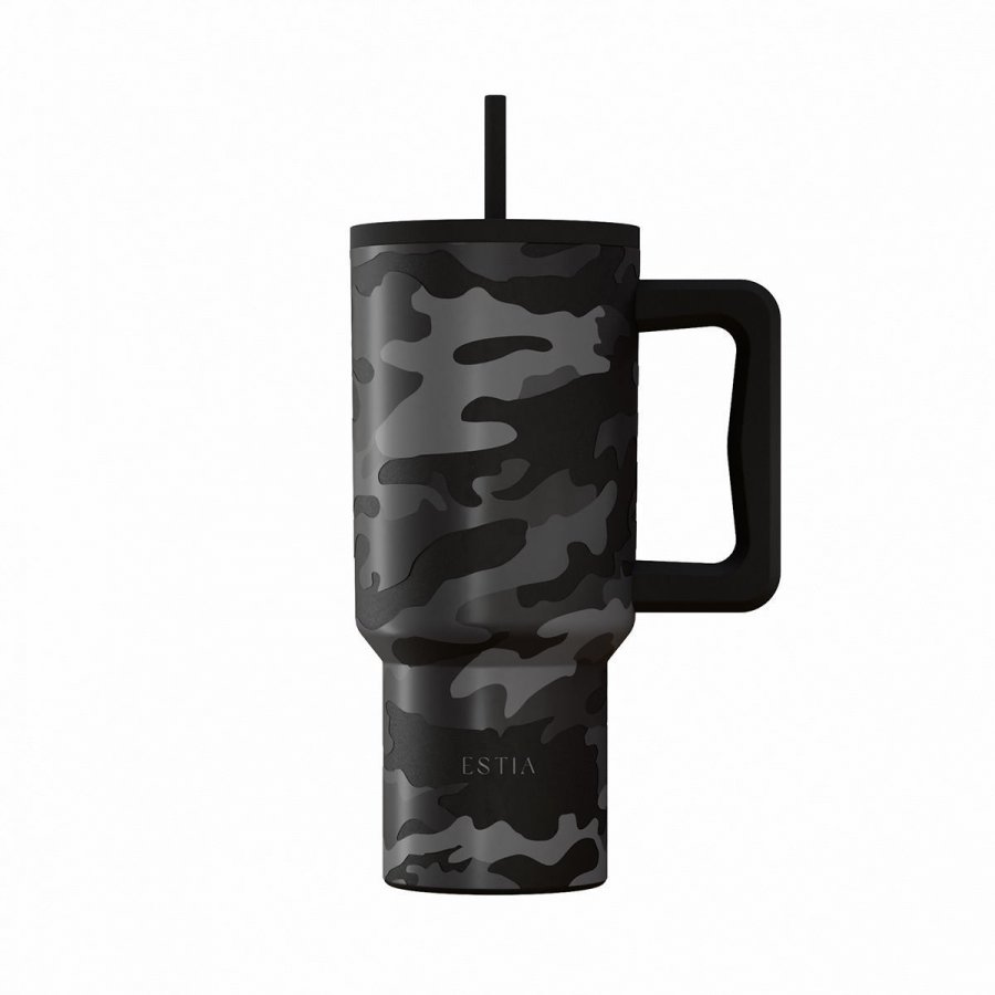 Estia Θερμός Straw Tumbler XL Save The Aegean 900ml Dark Camo (0146163)