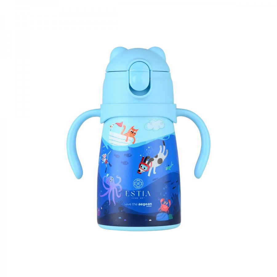Estia θερμός Bubble Bottle Save The Aegean 300ml Ocean Play με Καλαμάκι (0133170) Estia θερμός Bubble Bottle Save The Aegean 300ml Ocean Play με Καλαμάκι (0133170)