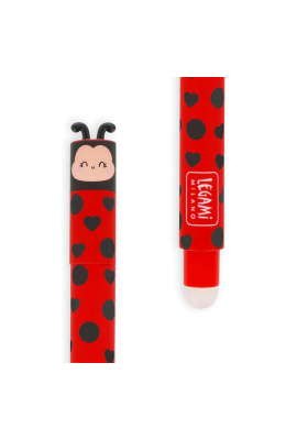 Legami Στυλό Gel Lady Bug με Γόμα με Κόκκινο Μελάνι (EP00074)