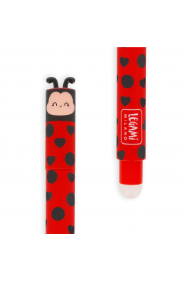 Legami Στυλό Gel Lady Bug με Γόμα με Κόκκινο Μελάνι (EP00074)