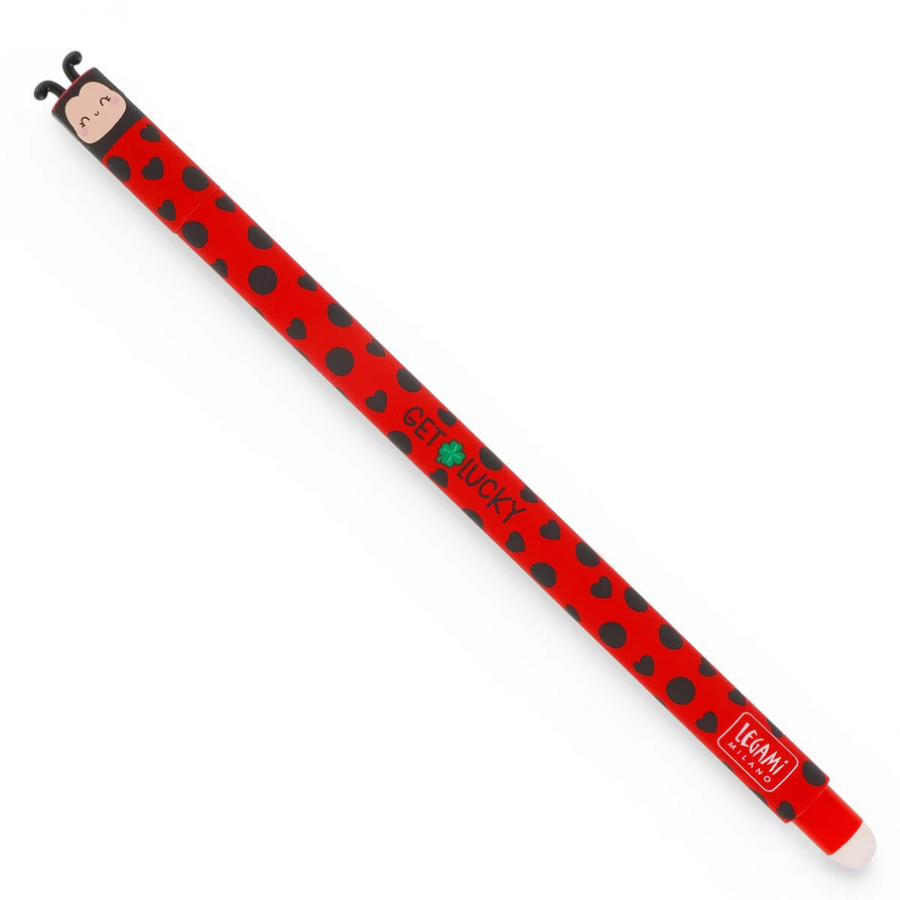 Legami Στυλό Gel Lady Bug με Γόμα με Κόκκινο Μελάνι (EP00074)