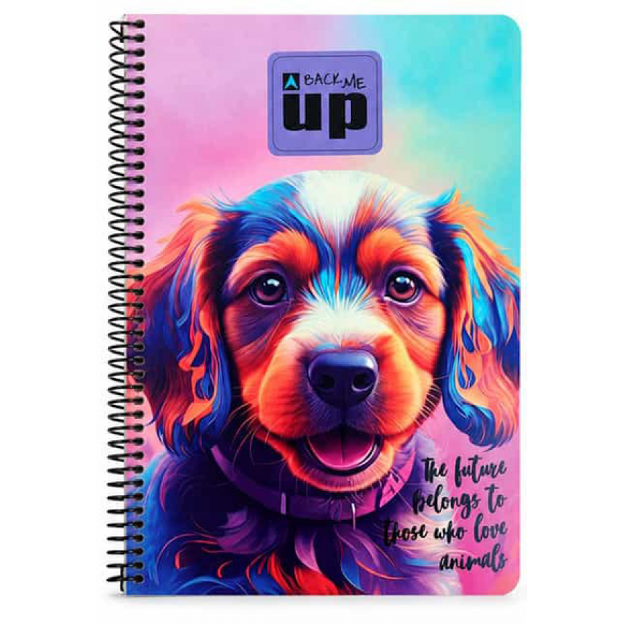 Back Me Up Τετράδιo Σπιράλ Puppy 17 x 25 2 Θεμάτων 70 Φύλλων (35742402)