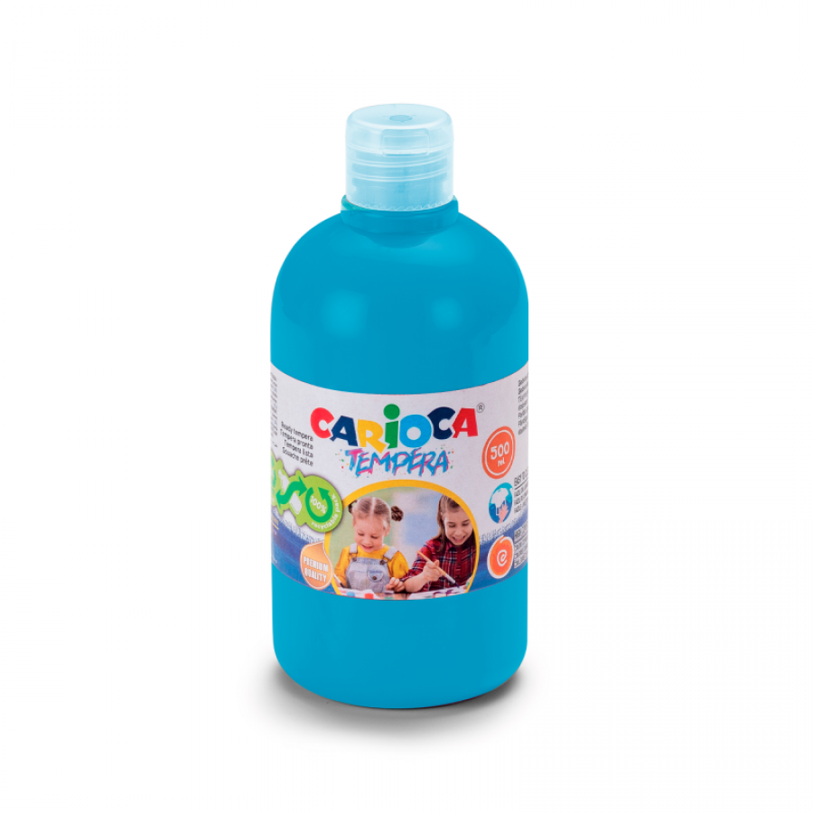 Carioca Τέμπερα Ζωγραφικής Γαλάζιο σε Μπουκάλι 500ml (4042705)