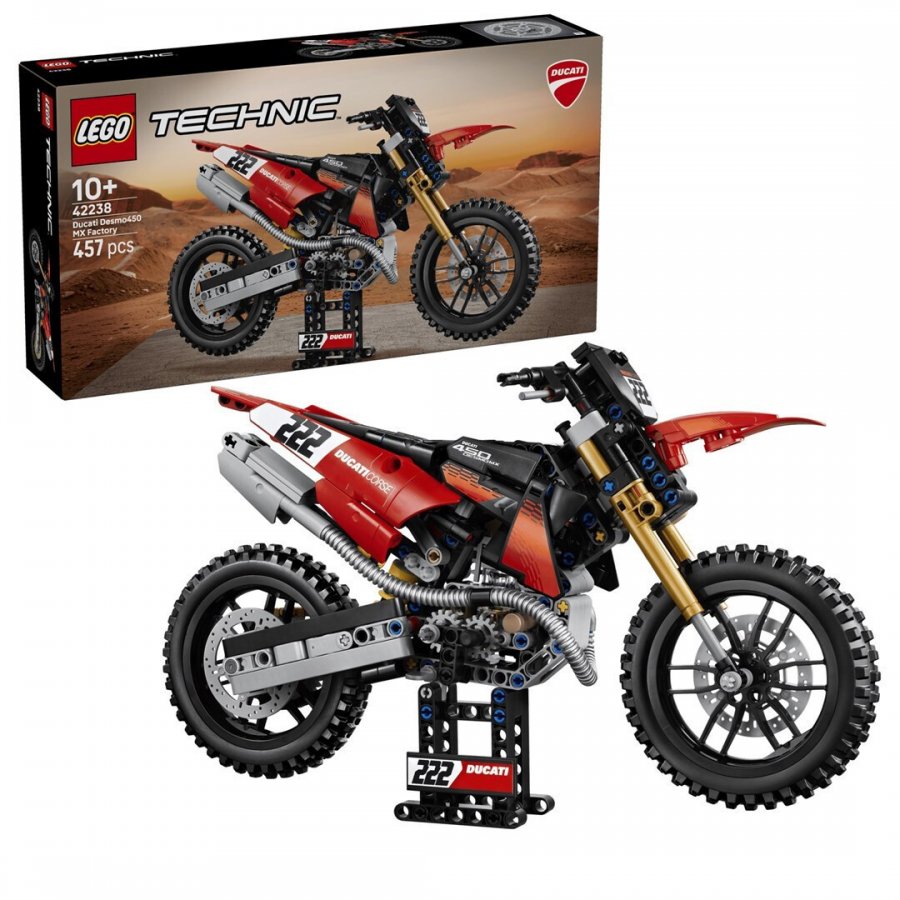 Lego Technic Ducati Desmo450 MX Factory Motorcycle (42238) Lego Technic Ducati Desmo450 MX Factory Motorcycle (42238)