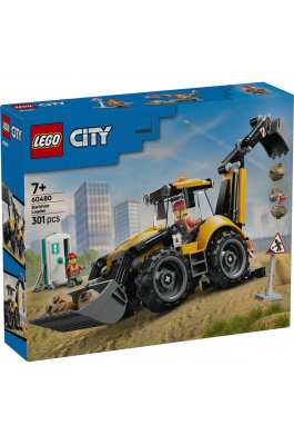 Lego City Yellow Backhoe Loader (60480)