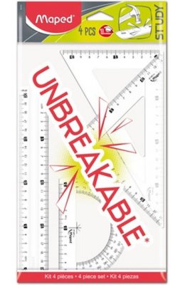 Maped Γεωμετρικό Σετ Οργάνων Unbreakable 30cm 4τεμάχια (981872)