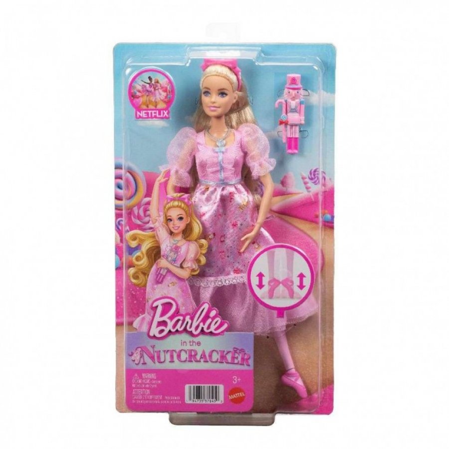 Mattel Barbie Κούκλα Καρυοθραύστης και Clara (JLW51)