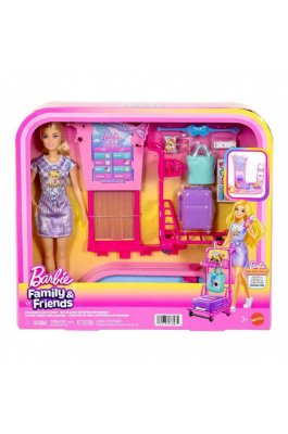 Mattel Barbie Κούκλα στο Αεροδρόμιο (JMJ49)