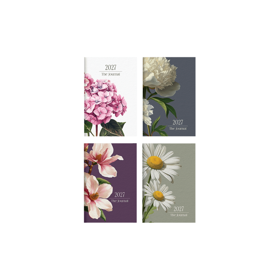 Linardatos Ατζέντα Εβδομαδιαία Flowers 2027 8,6 x 12,7 (71031)