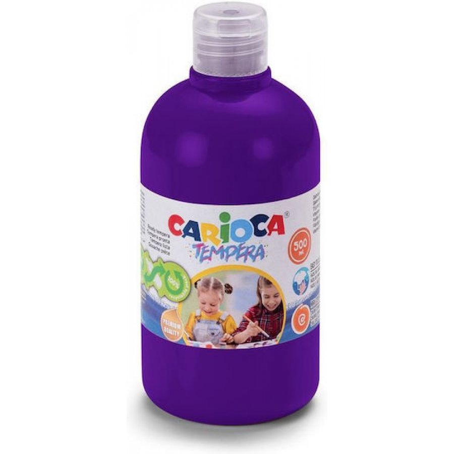 Carioca Τέμπερα Ζωγραφικής Μωβ σε Μπουκάλι 500ml (4042718) Carioca Τέμπερα Ζωγραφικής Μωβ σε Μπουκάλι 500ml (4042718)