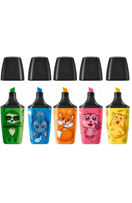 Stabilo Boss Mini Animal Vibes Μαρκαδόροι Υπογράμμισης 5mm σε 5 Σχέδια