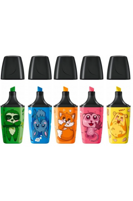 Stabilo Boss Mini Animal Vibes Μαρκαδόροι Υπογράμμισης 5mm σε 5 Σχέδια