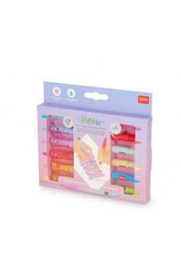 Legami Μαρκαδόροι Meow Διπλής Μύτης με Glitter 6τμχ (COH0001)