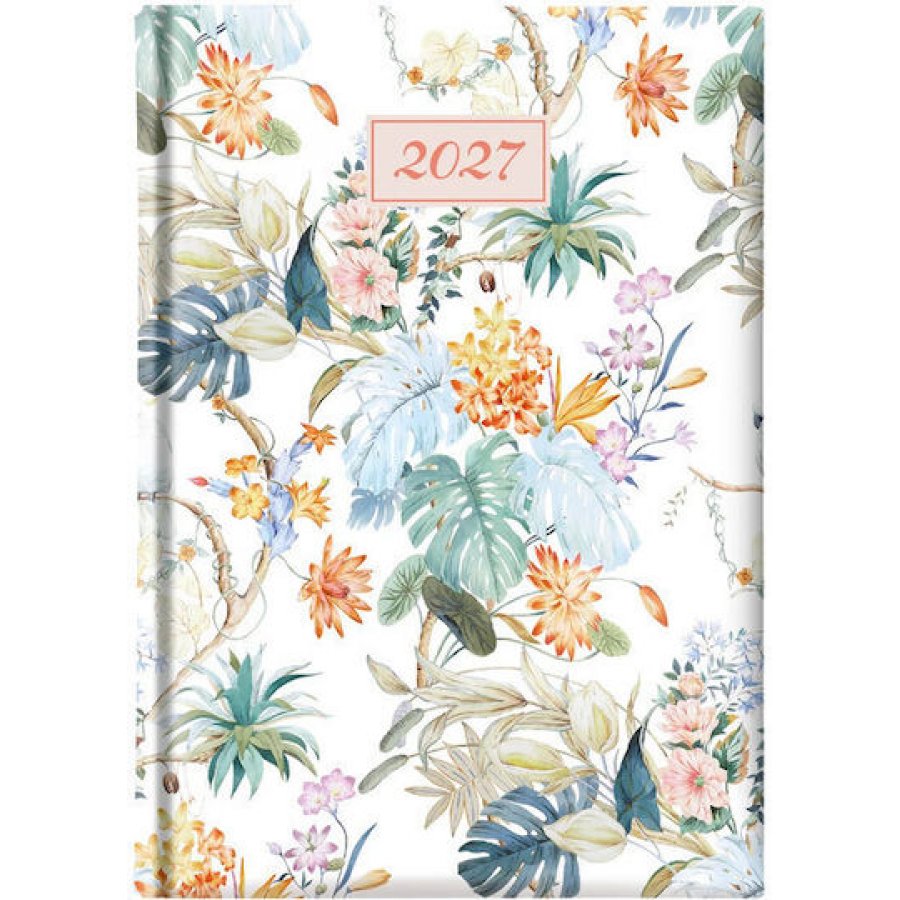 Theofylaktos Ημερολόγιο Εβδομαδιαίο 2027 Exotic Flowers 14,5 x 20,5 (68999003)