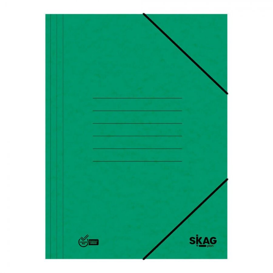 Skag Ντοσιέ Πρεσπάν με Λάστιχο 25 x 35cm Πράσινο Skag Ντοσιέ Πρεσπάν με Λάστιχο 25 x 35cm Πράσινο