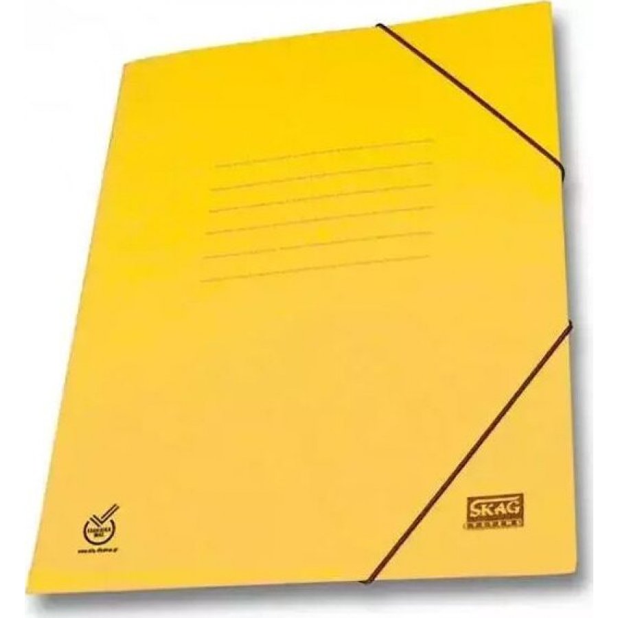 Skag Ντοσιέ Πρεσπάν με Λάστιχο 25 x 35cm Κίτρινο Skag Ντοσιέ Πρεσπάν με Λάστιχο 25 x 35cm Κίτρινο