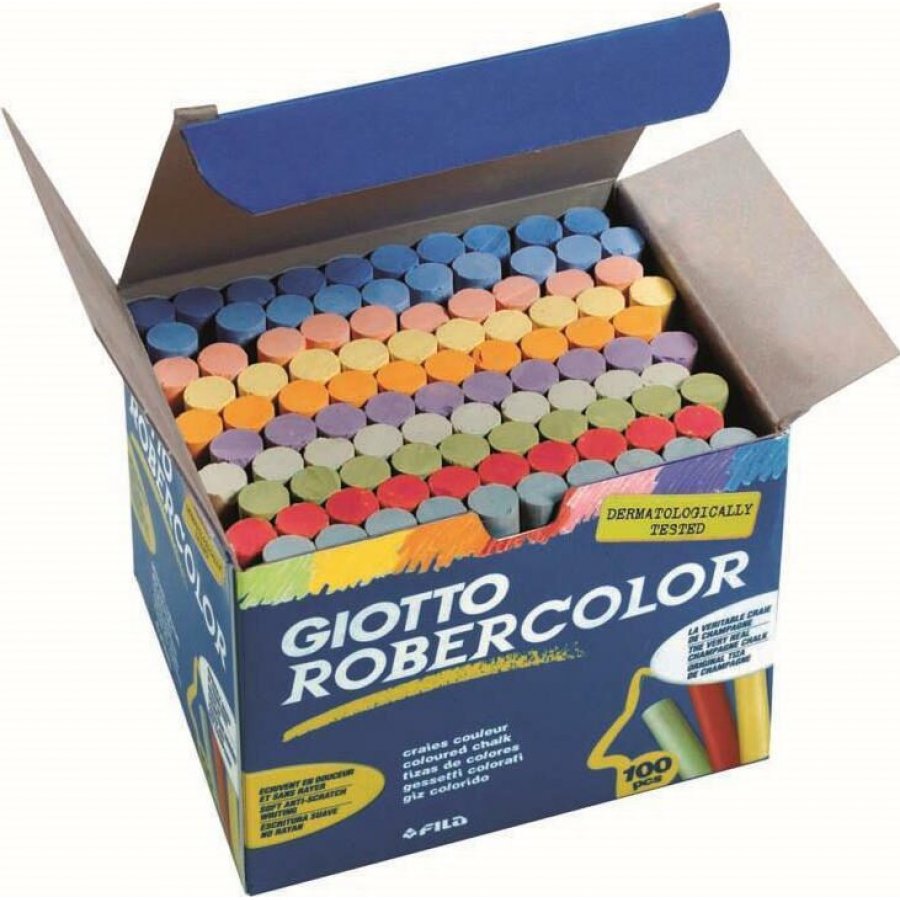 Giotto Κιμωλίες Πλαστικές Χρωματιστές 100τμχ (539000) Giotto Κιμωλίες Πλαστικές Χρωματιστές 100τμχ (539000)