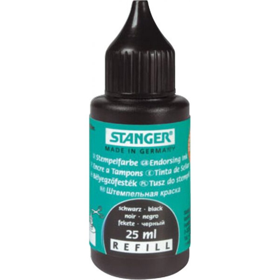 Stanger Μελάνι για Ταμπόν 25ml Μαύρο (1800902) Stanger Μελάνι για Ταμπόν 25ml Μαύρο (1800902)