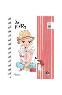 Salko Τετράδιo Σπιράλ So pretty 17 x 25 2 Θεμάτων 60 Φύλλων (6122) Salko Τετράδιo Σπιράλ So pretty 17 x 25 2 Θεμάτων 60 Φύλλων (6122)