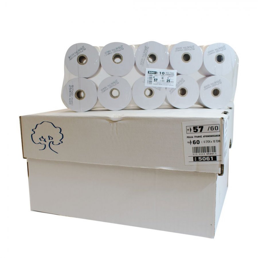 Typotrust Χαρτοταινία Γραφής 57x60 (25m) τεμ.10 (5061) Typotrust Χαρτοταινία Γραφής 57x60 (25m) τεμ.10 (5061)