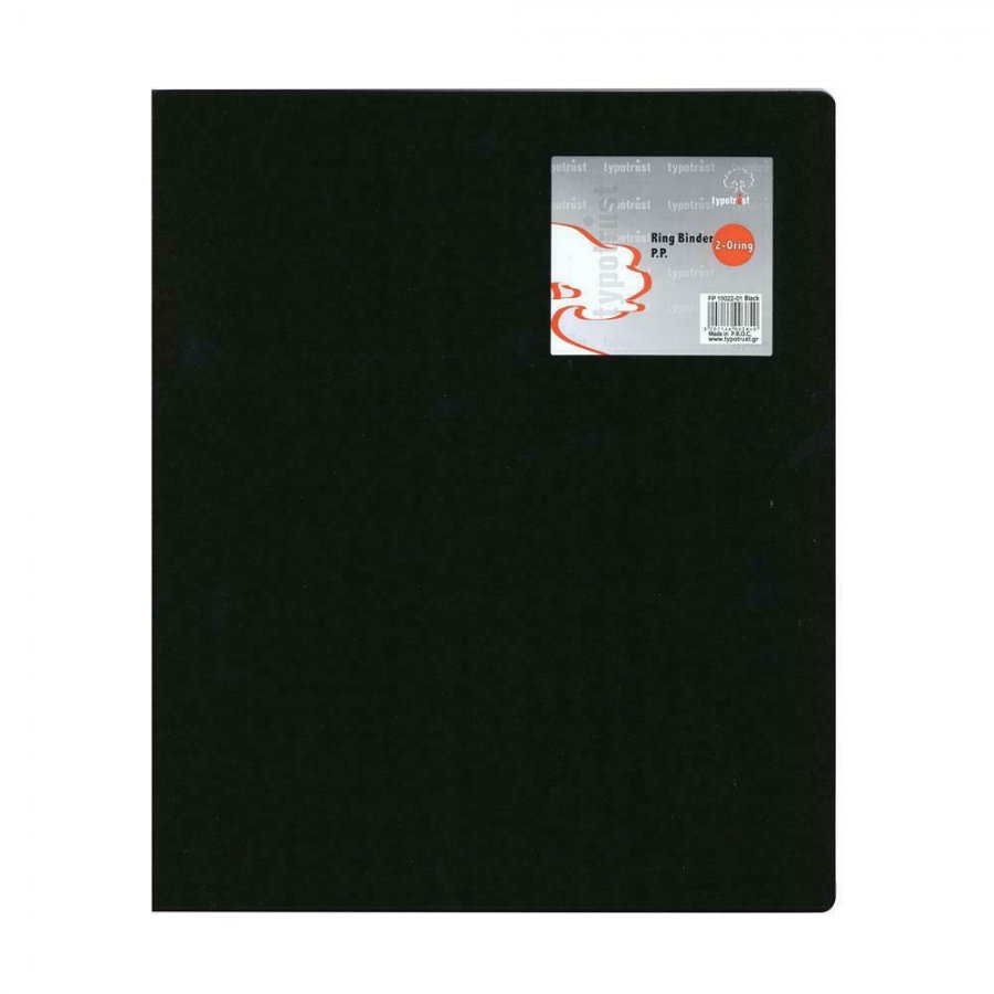 Typotrust Ντοσιέ P.P. με 4 D Κρίκους A4 Μαύρο (FP1514301) Typotrust Ντοσιέ P.P. με 4 D Κρίκους A4 Μαύρο (FP1514301)