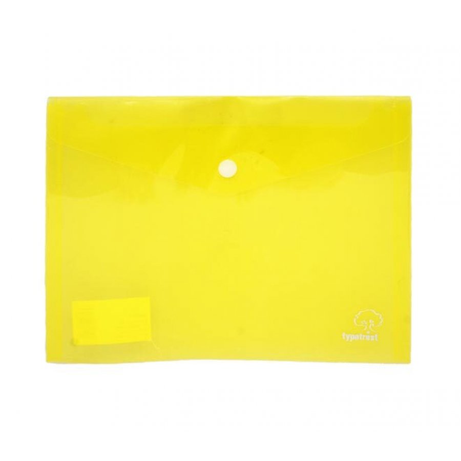 Typotrust Φάκελος Κουμπί A5 Διαφανές Κίτρινο (FP2500505) Typotrust Φάκελος Κουμπί A5 Διαφανές Κίτρινο (FP2500505)