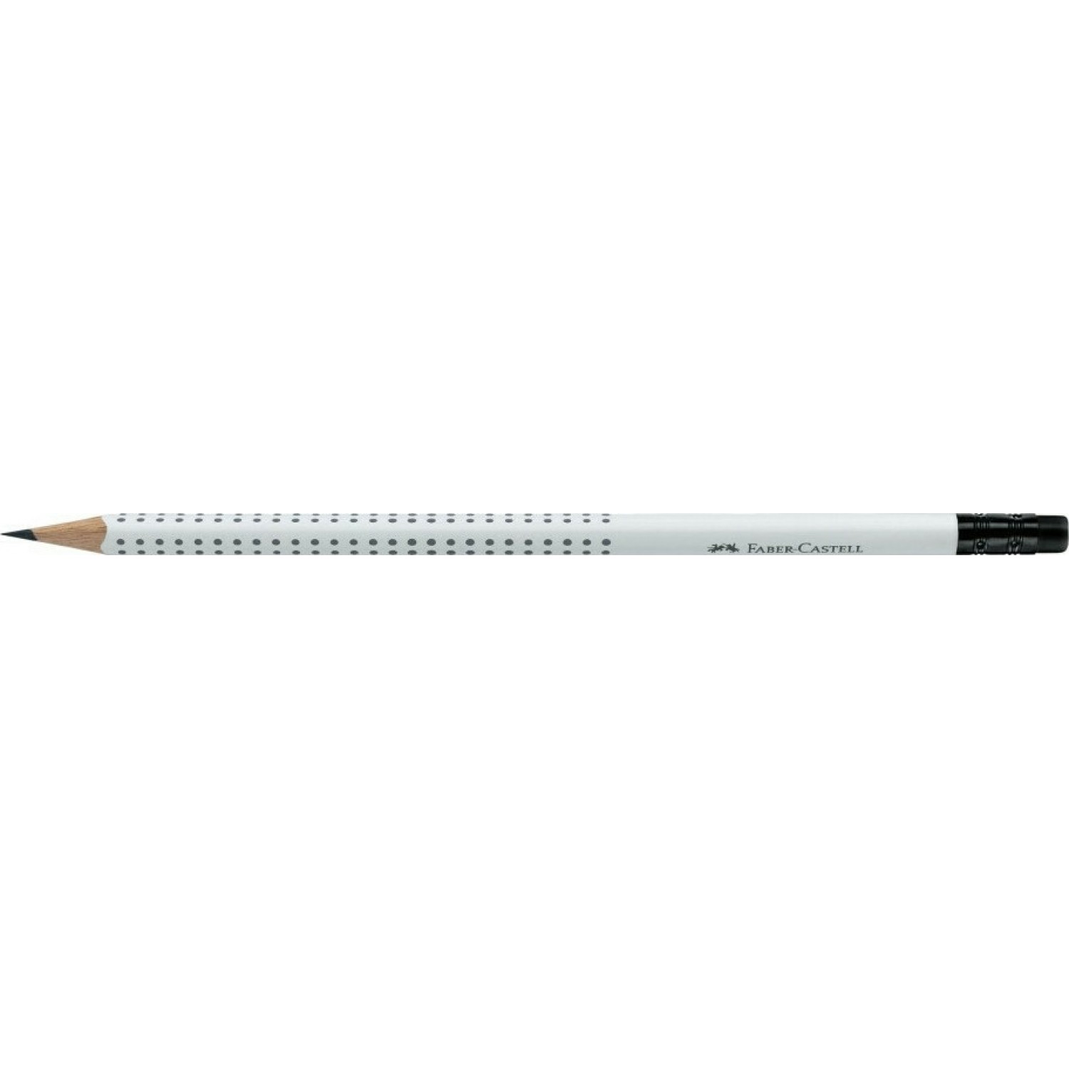 Faber-Castell Grip 2001 Μολύβι HB με Γόμα Λευκό Faber-Castell Grip 2001 Μολύβι HB με Γόμα Λευκό