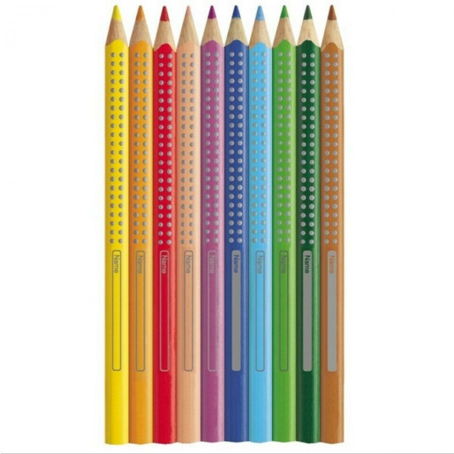 Faber-Castell Ξυλομπογιές Jumbo Grip + Δώρο Ξύστρα 12τμχ Faber-Castell Ξυλομπογιές Jumbo Grip + Δώρο Ξύστρα 12τμχ